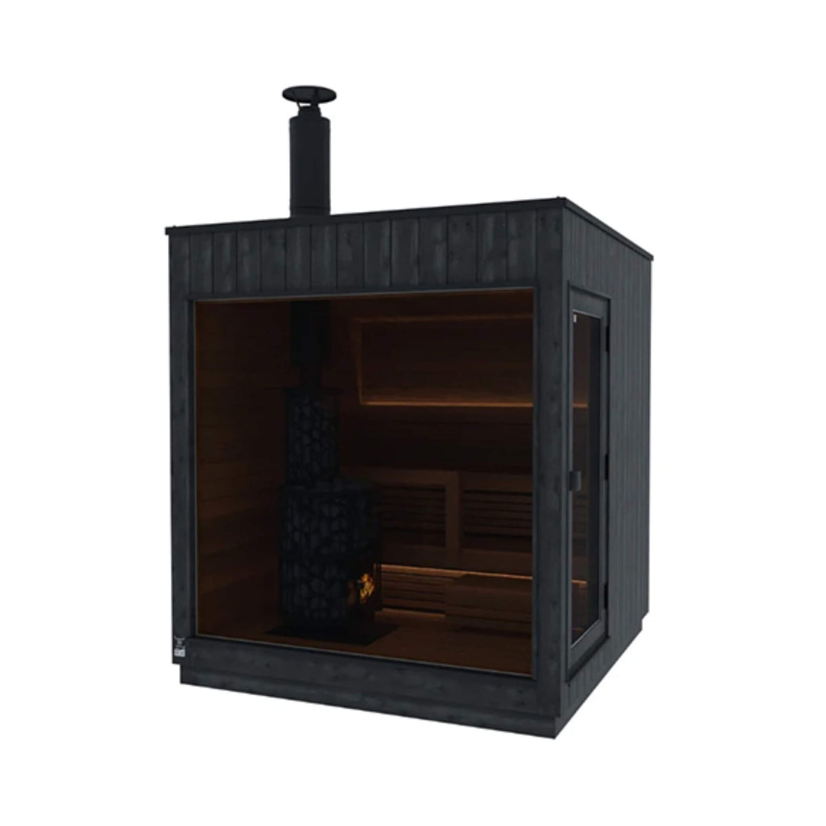 ThermaSol Nordic Misty 2-5 Person Fully-Assembled Outdoor Modular Sauna Cabin [Made-To-Order] [14-KIR] (SAK17365) - The Vitality Estate