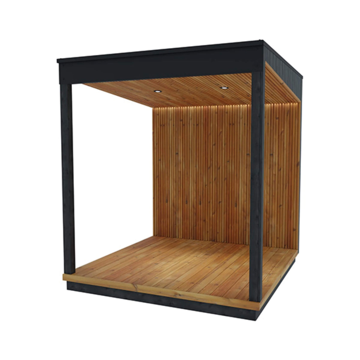 ThermaSol Nordic Misty Outdoor Fully-Assembled Wood Terrace [Made-To-Order] [14-KIR-3654/55] (SAK76490) - The Vitality Estate