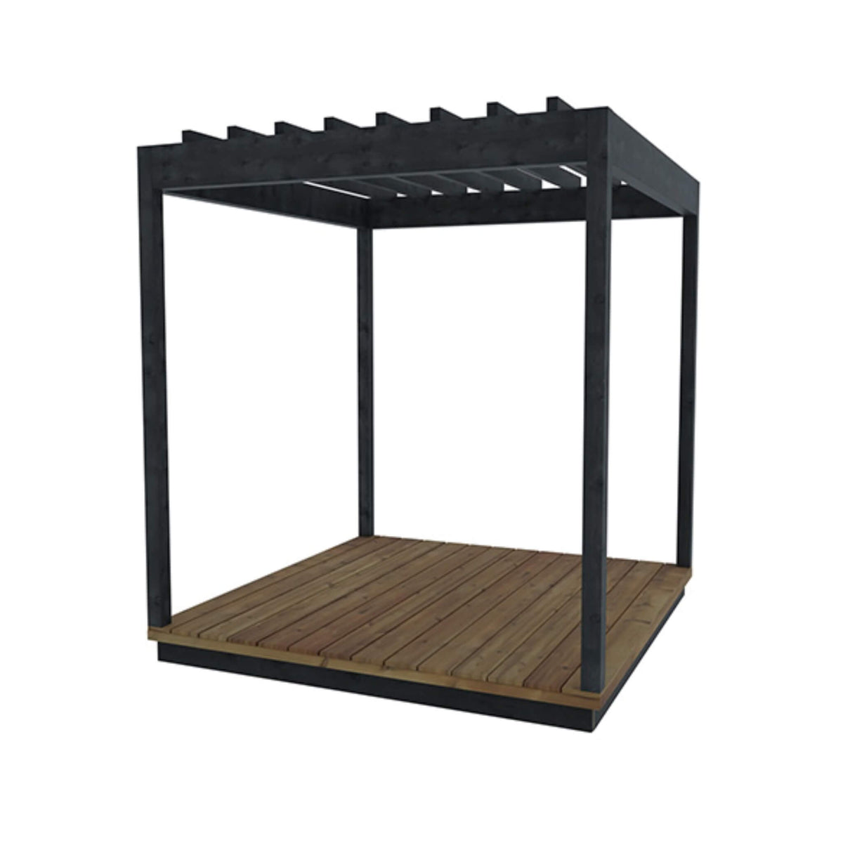 ThermaSol Nordic Misty Wood Pergola [Made-To-Order] [14-KIR-4015/16] (SAK81954) - The Vitality Estate