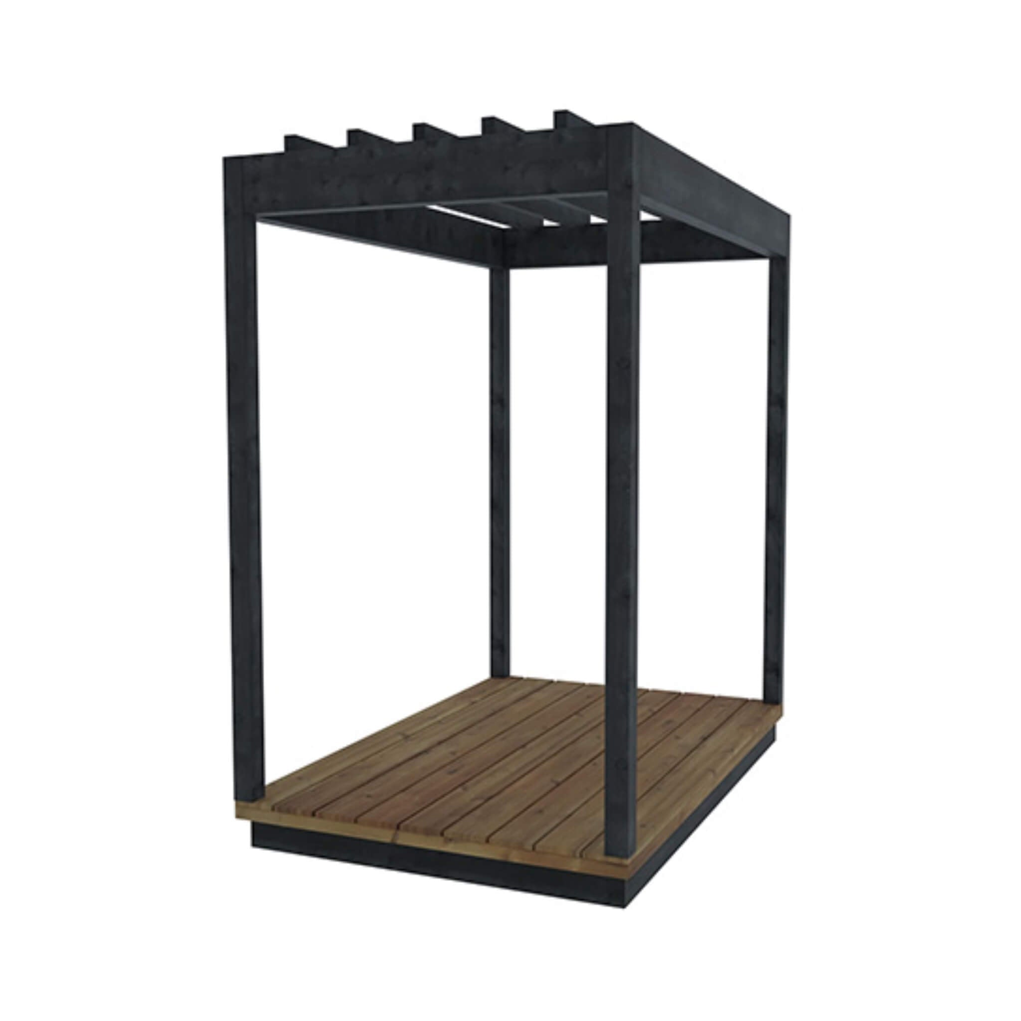 ThermaSol Nordic Misty Wood Pergola [Made-To-Order] [14-KIR-4015/16] (SAK81954) - The Vitality Estate