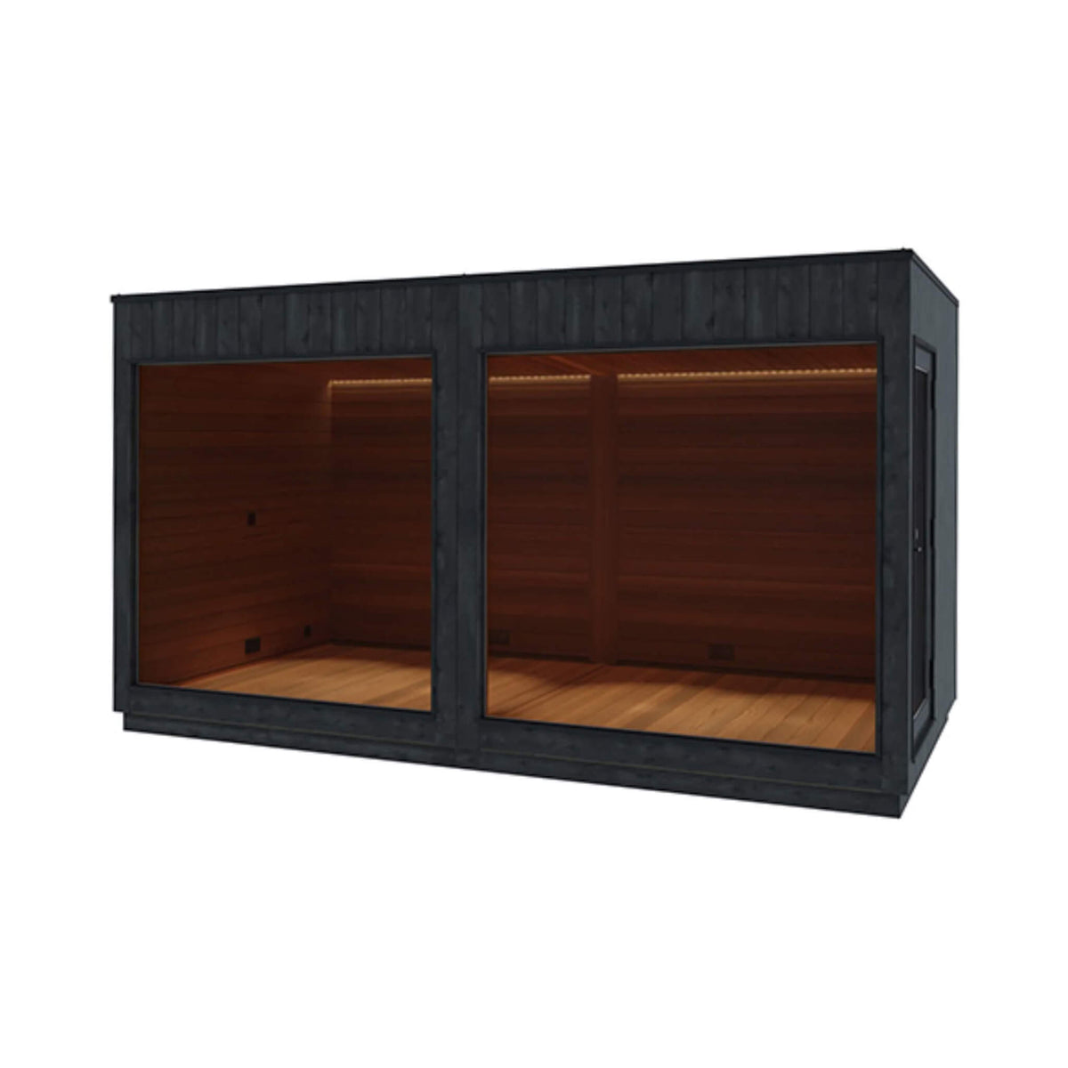 ThermaSol Nordic Misty XL 1-Entrance Outdoor Sauna Lounge [Made-To-Order] [14-KIR-3879/80] (SAK19046) - The Vitality Estate