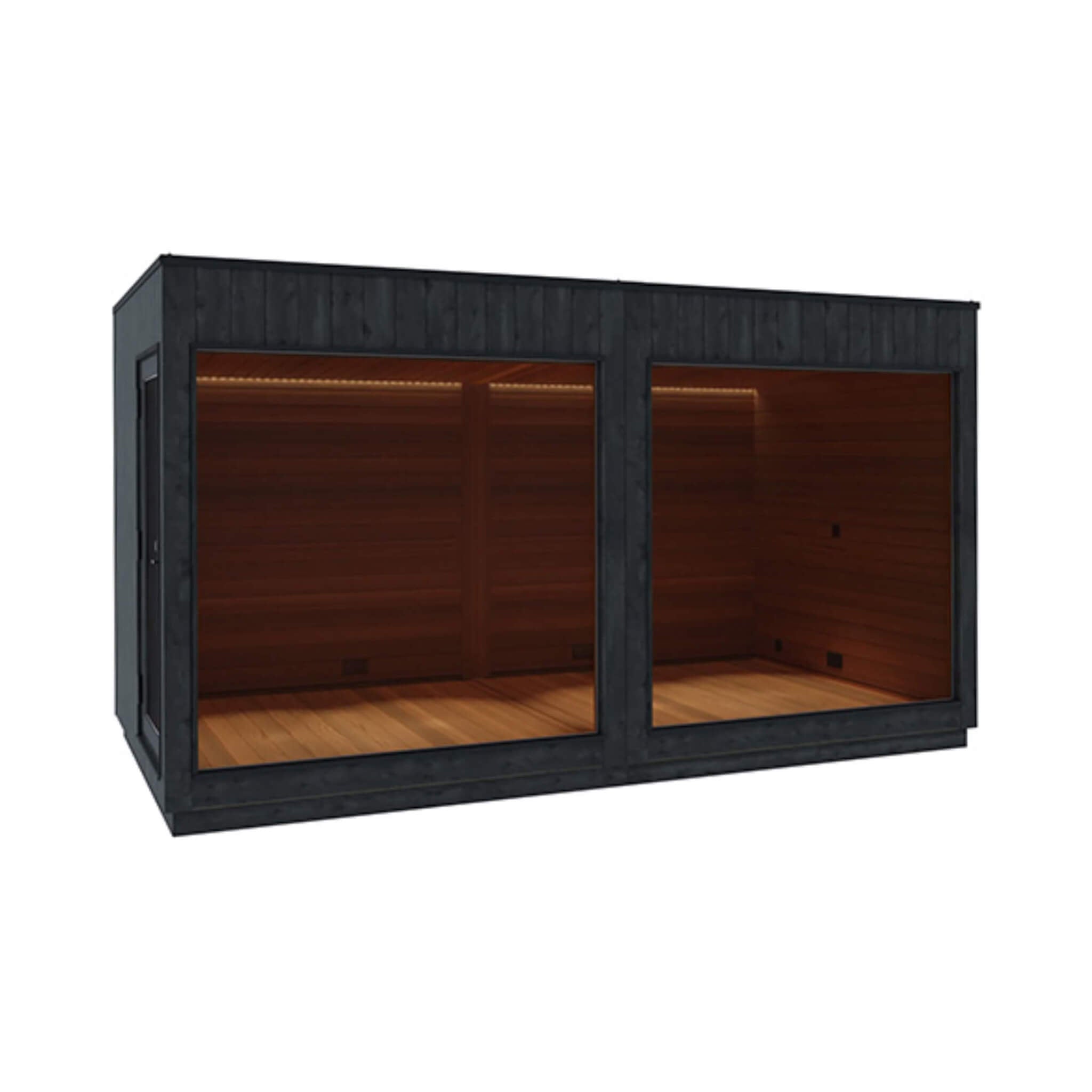 ThermaSol Nordic Misty XL 1-Entrance Outdoor Sauna Lounge [Made-To-Order] [14-KIR-3879/80] (SAK19046) - The Vitality Estate