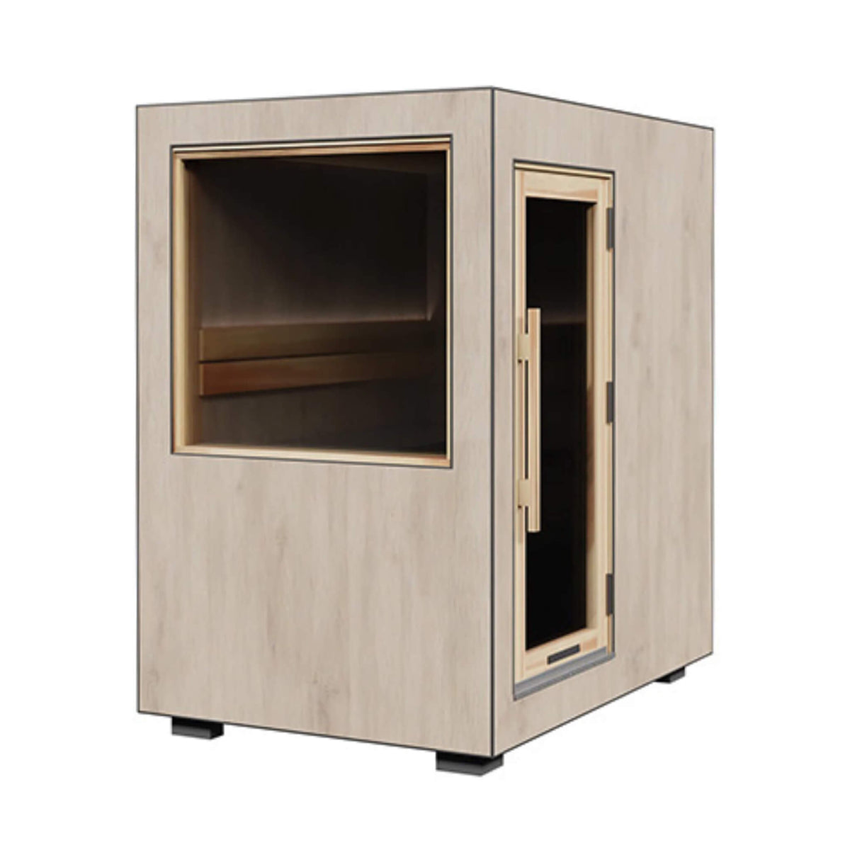 ThermaSol Solaris Fully-Assembled Outdoor Sauna Cabin [Made-To-Order] [14-KIR-4560/61] (SAK27532) - The Vitality Estate