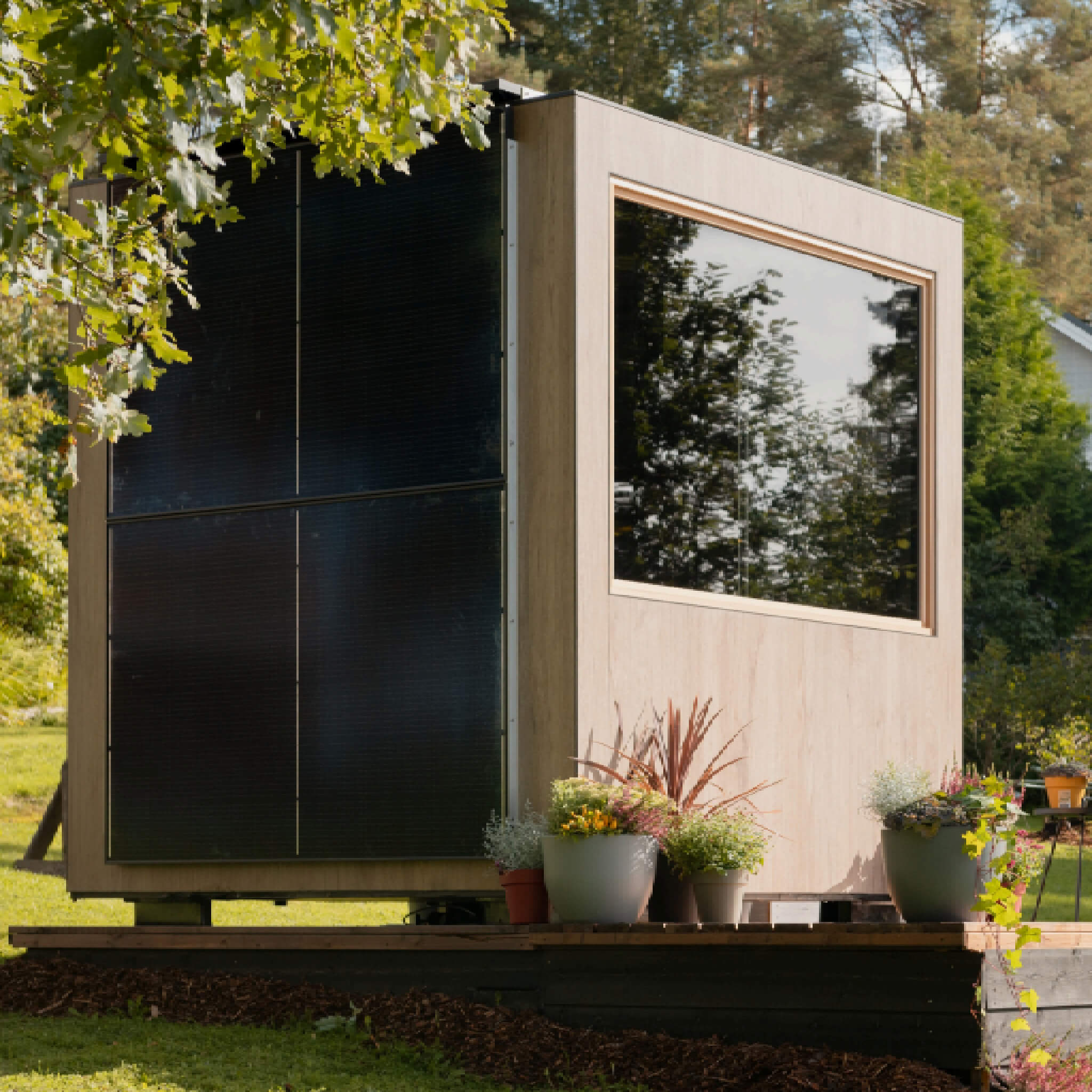 ThermaSol Solaris Fully-Assembled Outdoor Sauna Cabin [Made-To-Order] [14-KIR-4560/61] (SAK27532) - The Vitality Estate