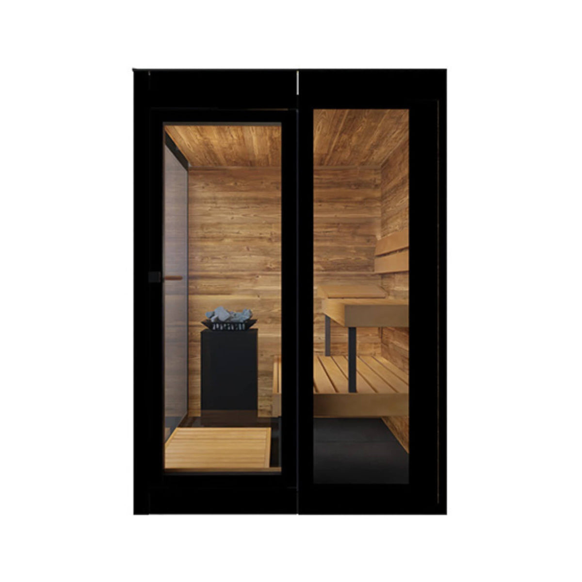 ThermaSol Vera 3-Person Fully-Assembled Outdoor Sauna Cabin [Made-To-Order] [14-VERADL/R] (SAK30752) - The Vitality Estate