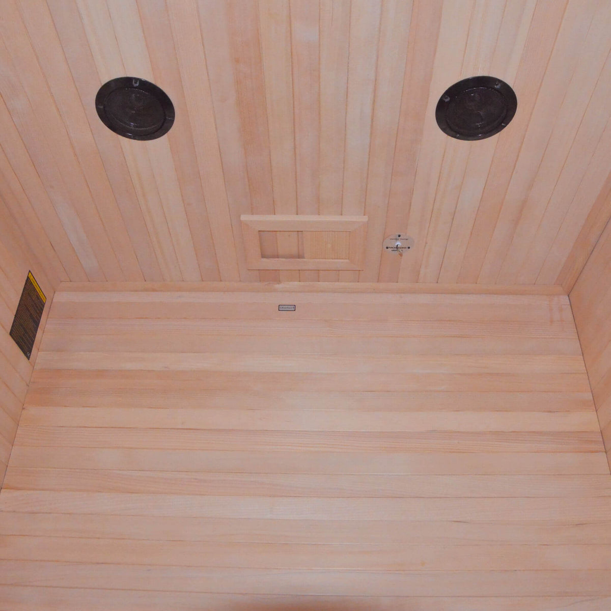 Thermora Alpine Premium 2-Person 3KW Hemlock Wood Sauna With LED Wall Light (SAK28471) - The Vitality Estate