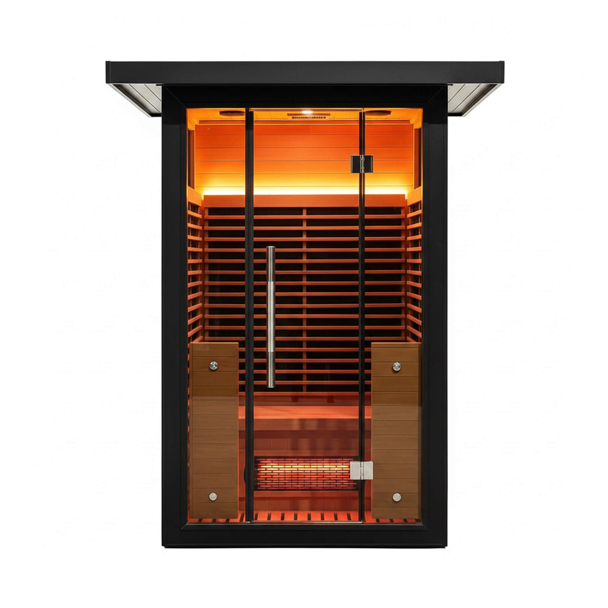 Thermora Lugano 2-Person Outdoor Full-Spectrum Infrared Sauna With Aluminum Alloy Exterior & WiFi (SAK14973) - The Vitality Estate