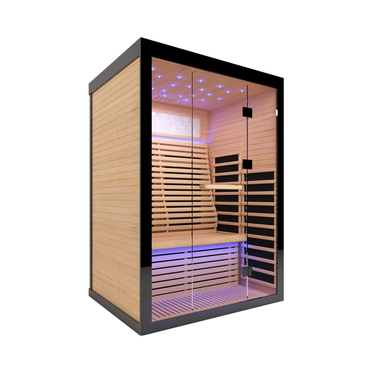 Thermora Vapor Luxury 2-Person Canadian Hemlock Wood Far Infrared Home Sauna (SAK56874) - The Vitality Estate