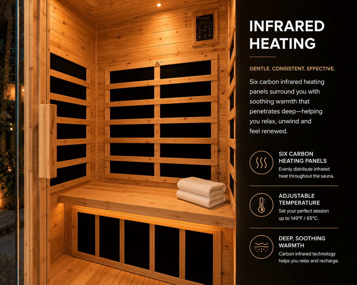 Thermora Vexa 2-Person Outdoor Infrared Sauna - The Vitality Estate