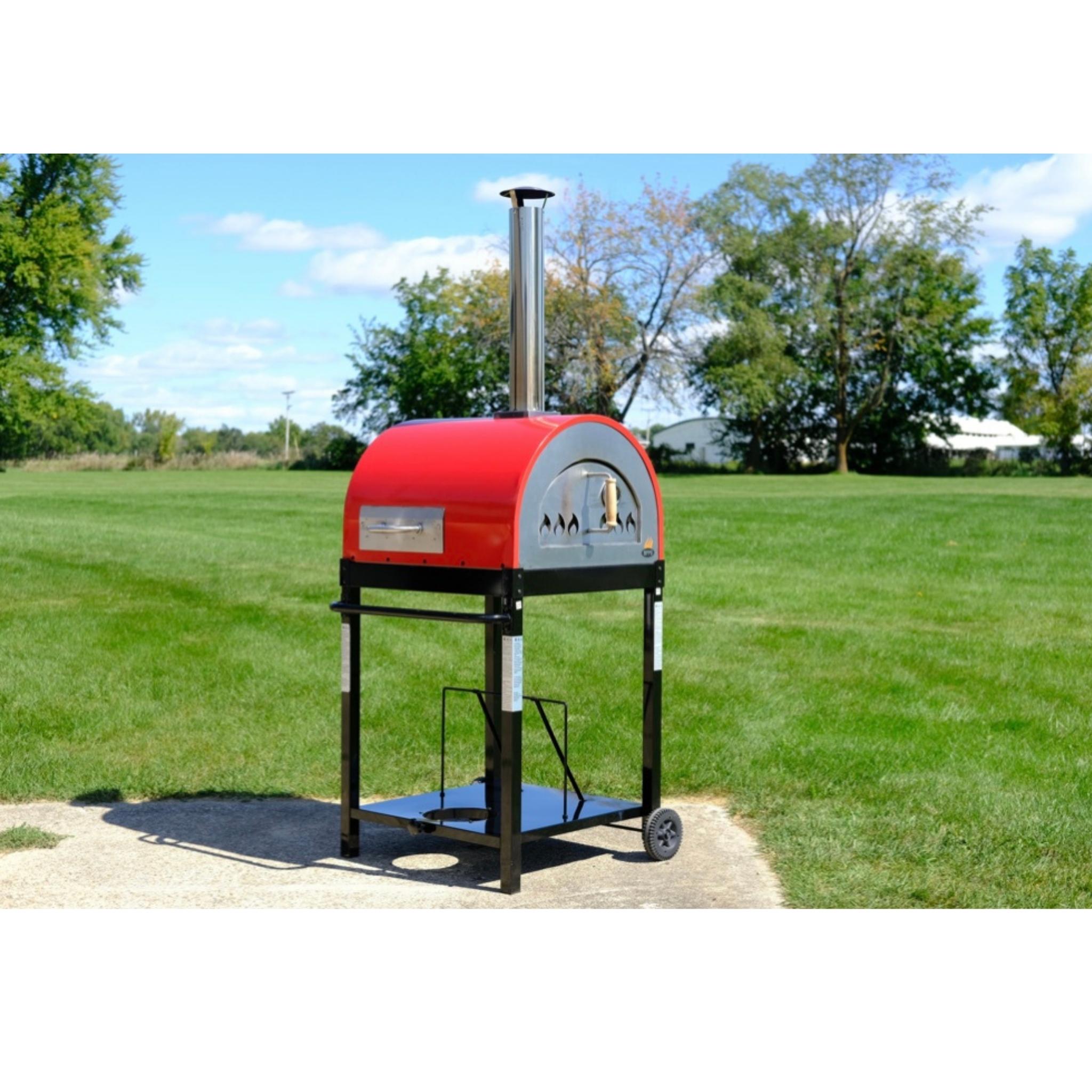Traditional 25" Dual Fueled Pizza Oven With Gas Attachment- Wood and Gas Powered - The Vitality Estate