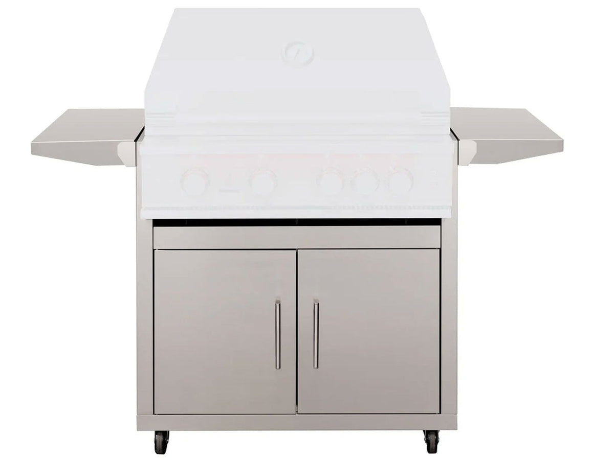 TrueFlame Deluxe Cart with 2 Fold-Down Side Shelves for 32" Grills - The Vitality Estate