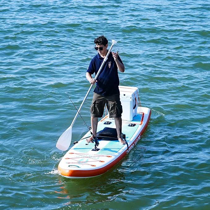 Tuxedo Sailor Kids Inflatable Paddle Board Lightweight and Safe Fishing Stand Up Paddle Board for Adults with Accessories - The Vitality Estate