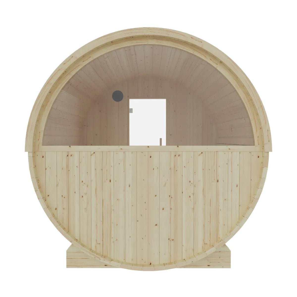 Vassa Finnish Barrel Sauna with WiFi Heater - Finnish Sauna Builders - The Vitality Estate