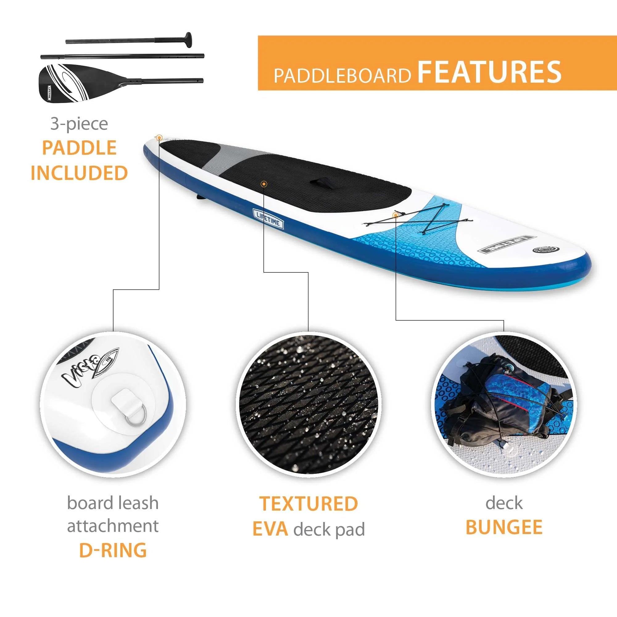 Vista 11 Ft. Inflatable Stand-Up Paddle Board (90934) - The Vitality Estate