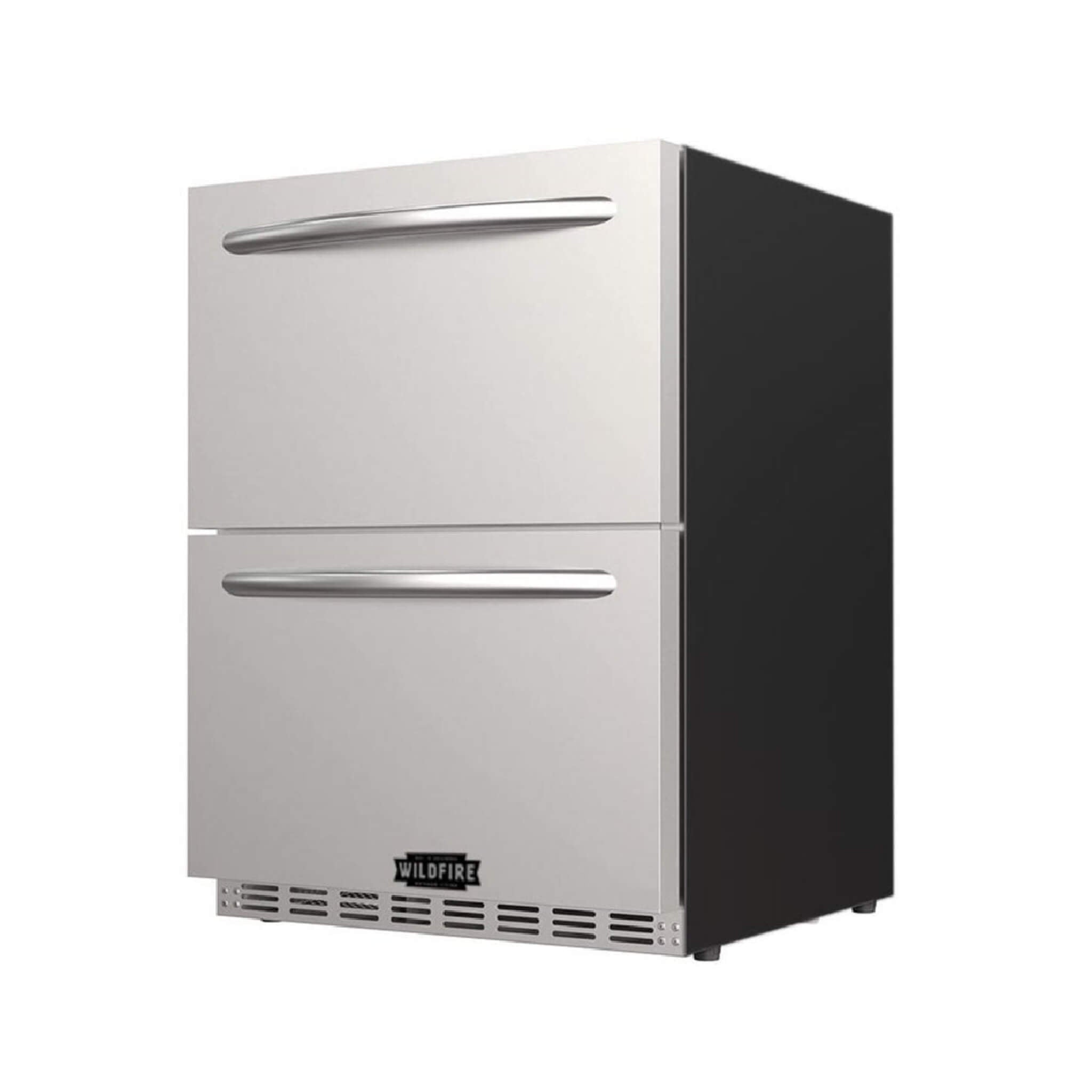Wildfire Outdoor Living 24-Inch Dual Drawer Door Stainless Steel Outdoor Kitchen Fridge With 5.3 Cubic Feet Capacity [WFRDD24] (SAK50832) - The Vitality Estate