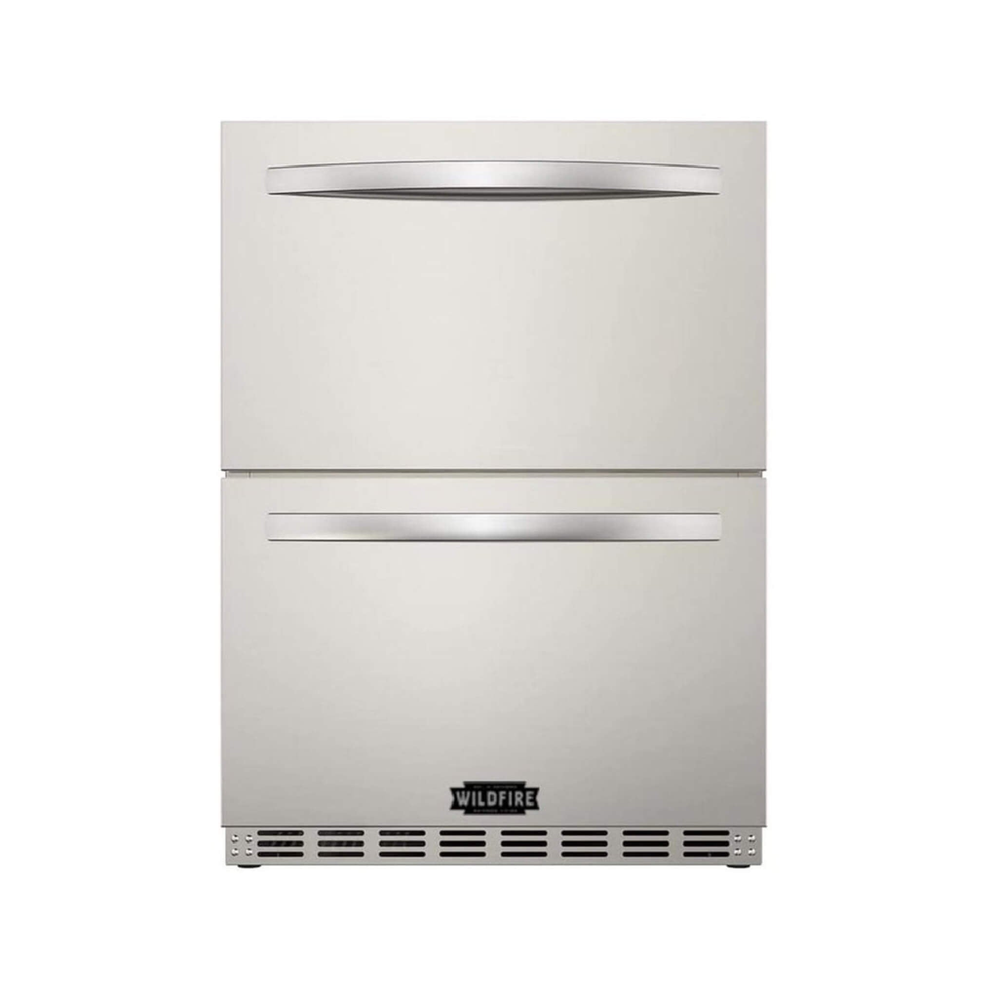 Wildfire Outdoor Living 24-Inch Dual Drawer Door Stainless Steel Outdoor Kitchen Fridge With 5.3 Cubic Feet Capacity [WFRDD24] (SAK50832) - The Vitality Estate